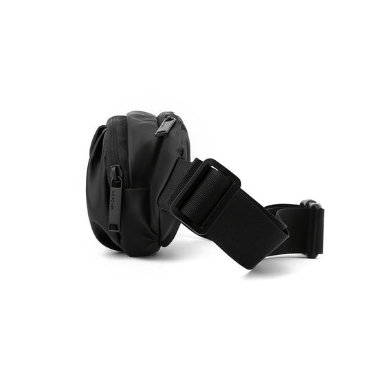 Unisex Large Crossbody Fanny Pack with 4-Zipper Pockets