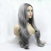 13*3" Lace Front Wigs Synthetic Long Wavy 24" 130% Density - FasionByMatteo