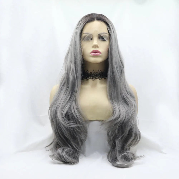 13*3" Lace Front Wigs Synthetic Long Wavy 24" 130% Density - FasionByMatteo