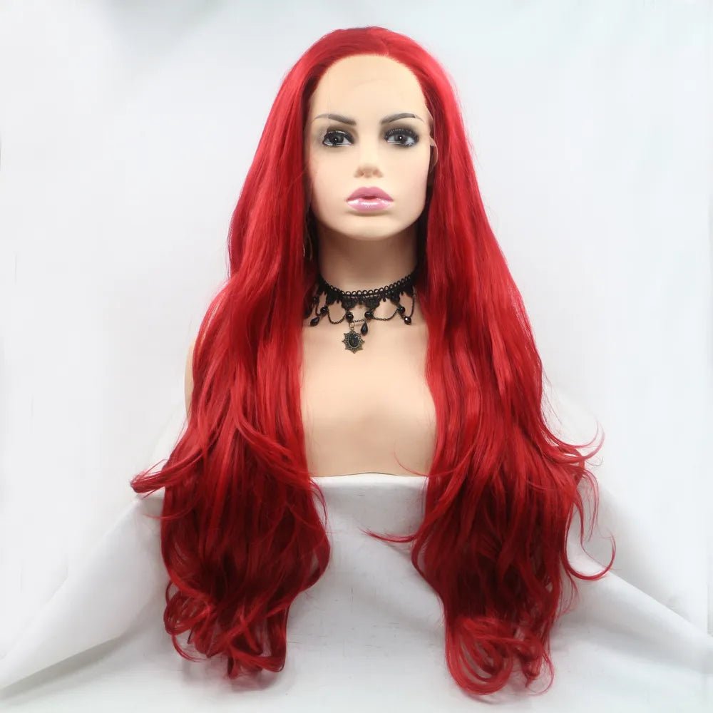 13*3" Lace Front Wigs Synthetic Long Wavy 24" 130% Density - FasionByMatteo