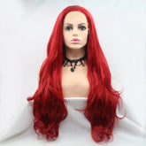 13*3" Lace Front Wigs Synthetic Long Wavy 24" 130% Density - FasionByMatteo