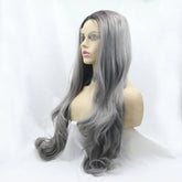 13*3" Lace Front Wigs Synthetic Long Wavy 24" 130% Density - FasionByMatteo