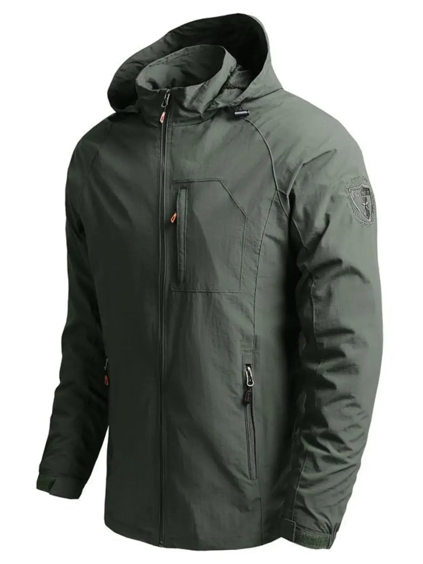 Men’s plus size tactical hooded softshell jacket — durable outdoor coat with weather-resistant design