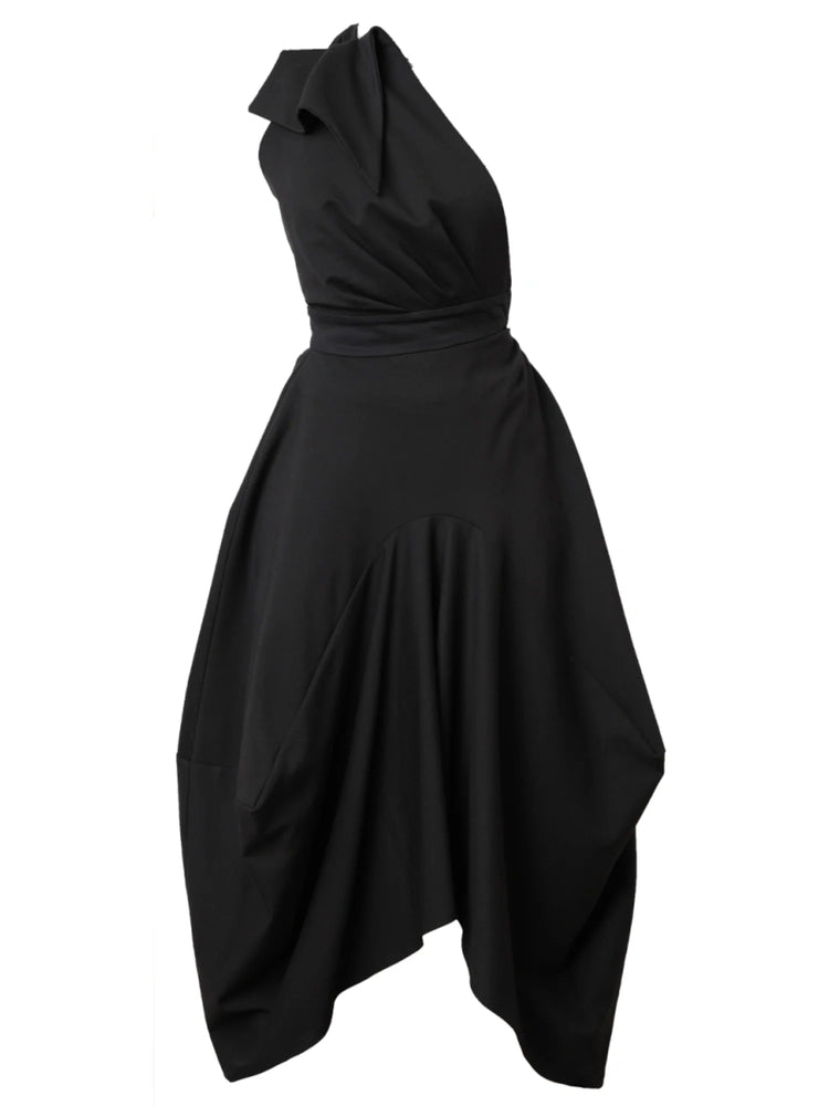 Extravagant Pinafore Skirt in Black