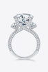 8.6 Carat Moissanite Platinum - Plated Ring for Adult women - FasionByMatteo