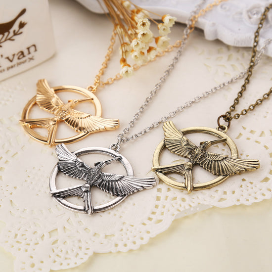 Zinc Alloy Eagle Pendant Necklace