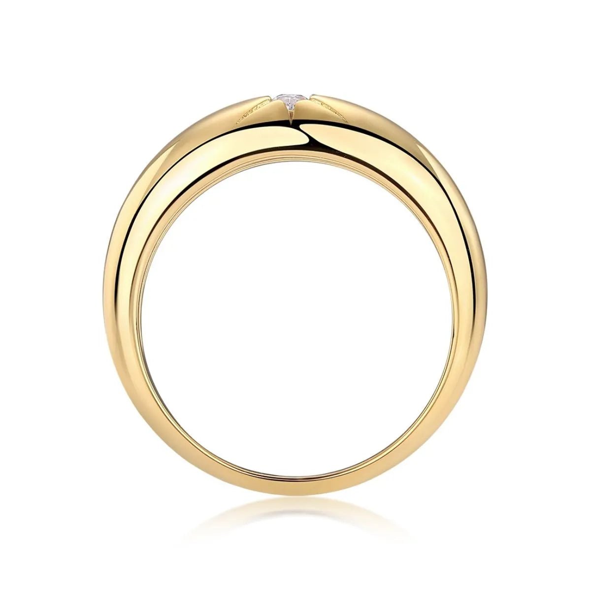 925 Sterling Silver Moissanite Ring for Adult women - FasionByMatteo