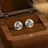 925 Sterling Silver Moonstone Stud Earrings for Adult women - FasionByMatteo