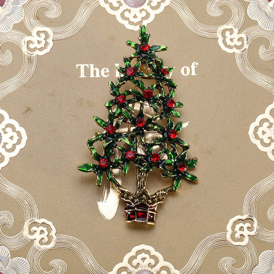 Christmas Tree Alloy Oil Drip Brooch Clothing Accessories