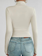 Devine Mock Neck Long Sleeve T-Shirt for Adult women - FasionByMatteo