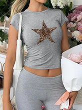 Devine Star Round Neck Short Sleeve T-Shirt for Adult women - FasionByMatteo