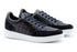 Carson Alligator Grain Sneakers - Midnight