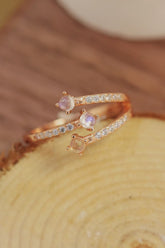 High Quality Natural Moonstone 925 Sterling Silver Ring - FasionByMatteo