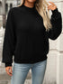 Mock Neck Long Sleeve Sweater for Adult women - FasionByMatteo