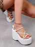 Strappy Platform Wedge Sandals for Adult women - FasionByMatteo