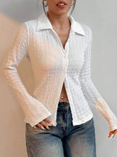 Textured Button - Up Shirt - FasionByMatteo