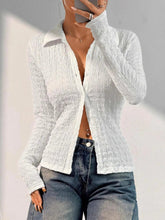 Textured Button - Up Shirt - FasionByMatteo