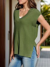 V - Neck Cap Sleeve Knit Vest for Adult women - FasionByMatteo