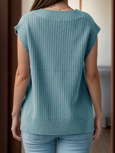V - Neck Cap Sleeve Knit Vest for Adult women - FasionByMatteo