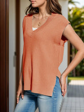 V - Neck Cap Sleeve Knit Vest for Adult women - FasionByMatteo